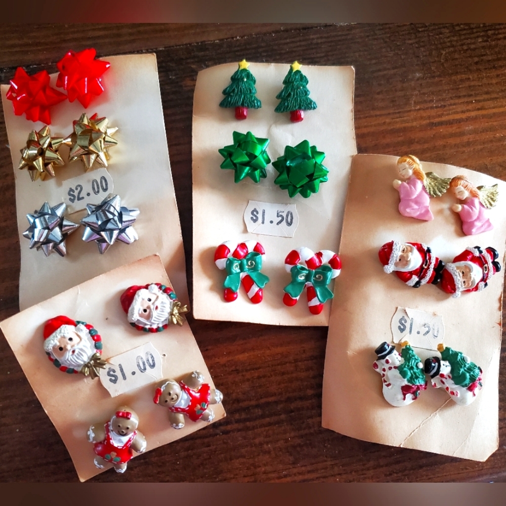 Vintage Christmas earrings